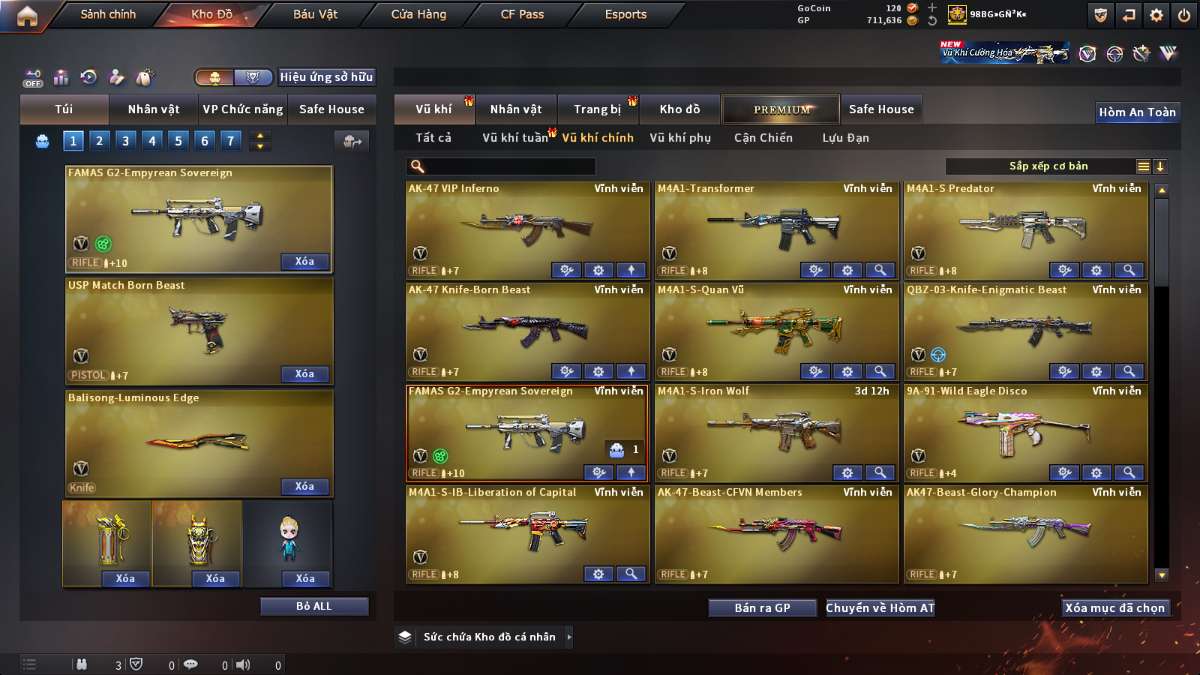 shop acc cf uy tin gia re